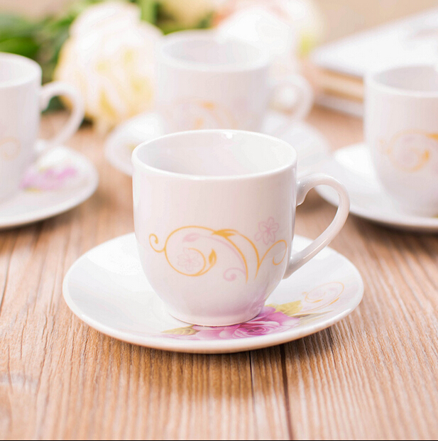 Haonai костяные китайские чайные чашки, кофейные чашки из костяного фарфора с блюдцем, фарфоровый кофейный набор с индивидуальным дизайном