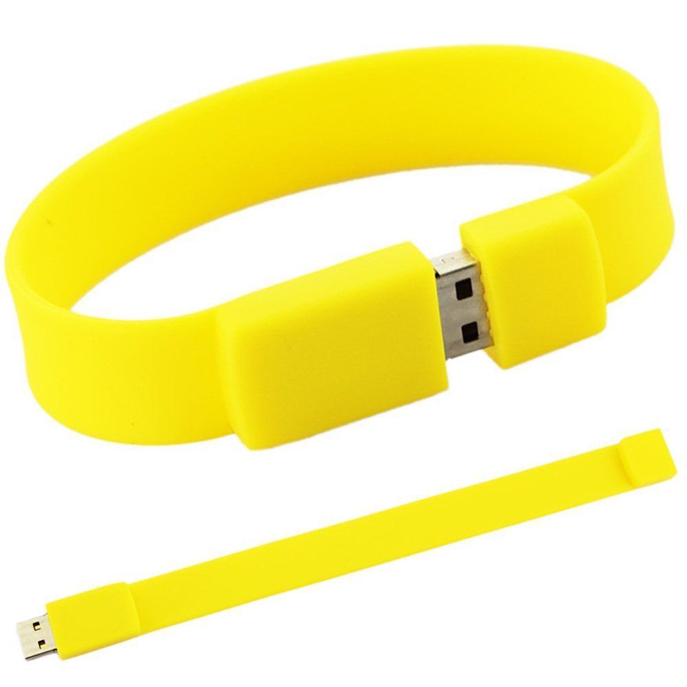 Полихромовая силиконовая USB палка браслет акция подарок usb флэш-накопитель браслет