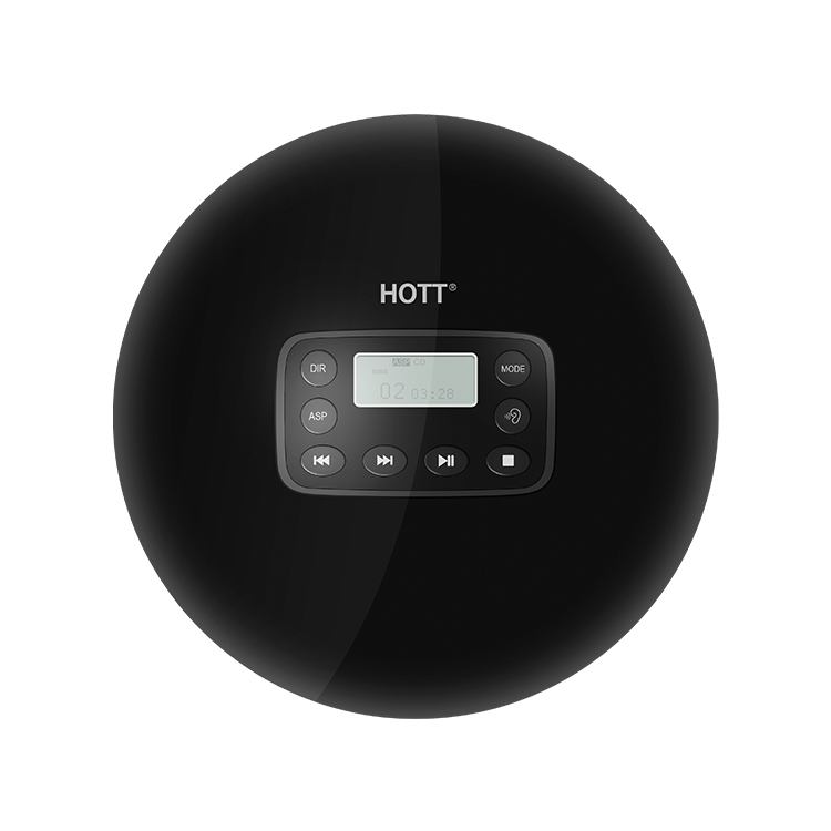 Портативный cd плеер HOTT CD611 персональный Компактный Диск с ЖК дисплей, стерео наушники и USB кабель для зарядки