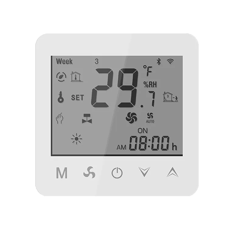 digital big lcd screen underfloor heating thermostat wifi tuya app