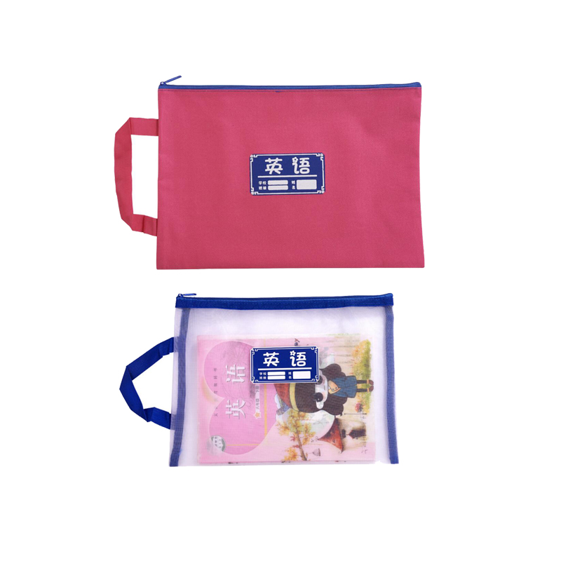 A4 B5 A5 Waterproof Cheap Plastic Pvc Mesh Zipper Document File Folder Bag