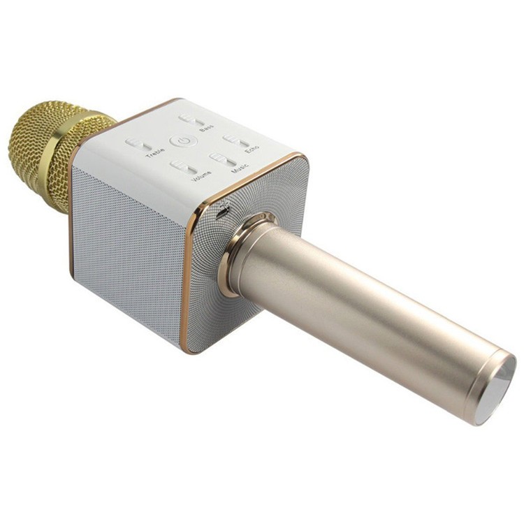 Шэньчжэнь Профессиональный завод USB зарядка ручной домашний Q7 караоке беспроводной микрофон динамик