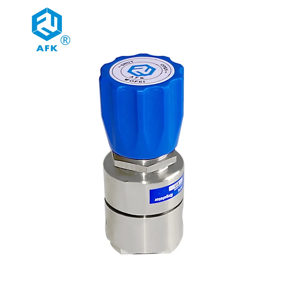 Stainless steel Single-stage diaphragm decompression structure pressure regulator apply for Laboratory Petrochemical Industry