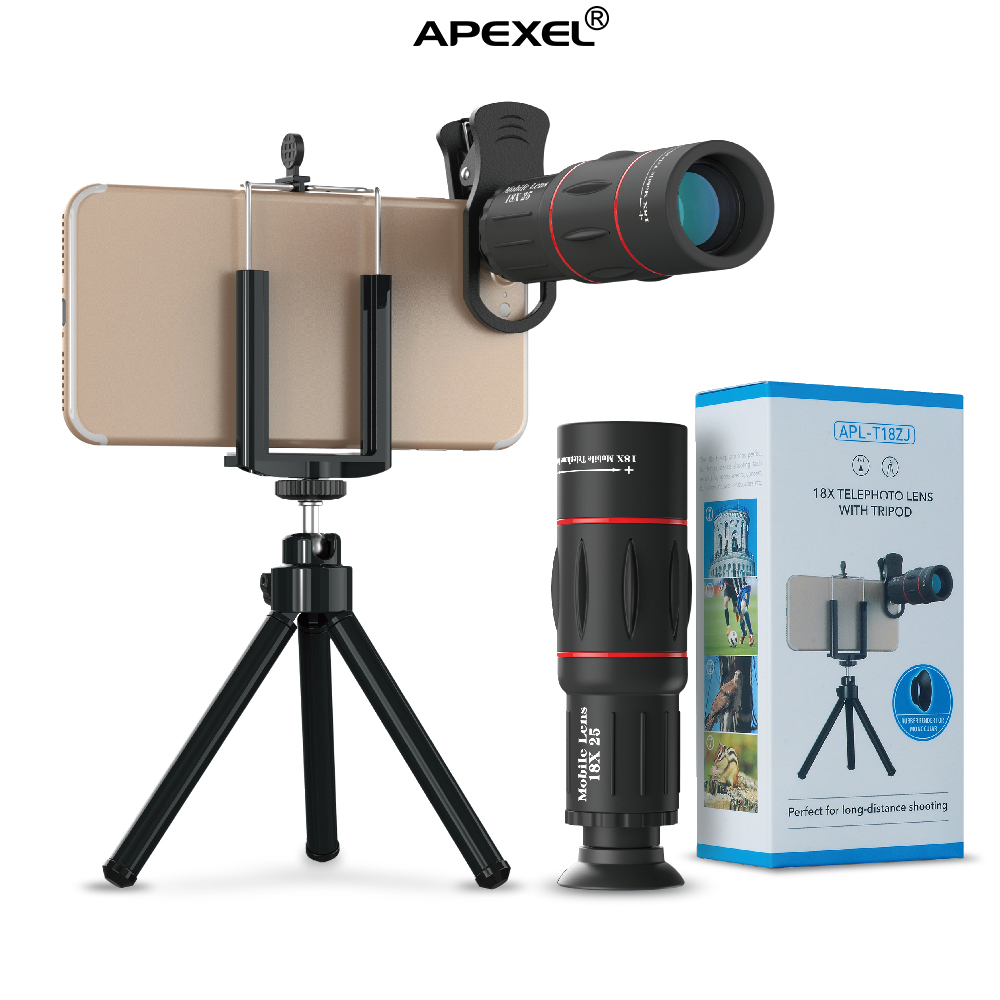 Телескоп Apexel 18X, зум-объектив для мобильного телефона