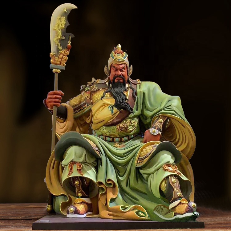 Профессиональные Металлические украшения guan gong статуи Будды большие и бронзовые отливки статуя guan yu