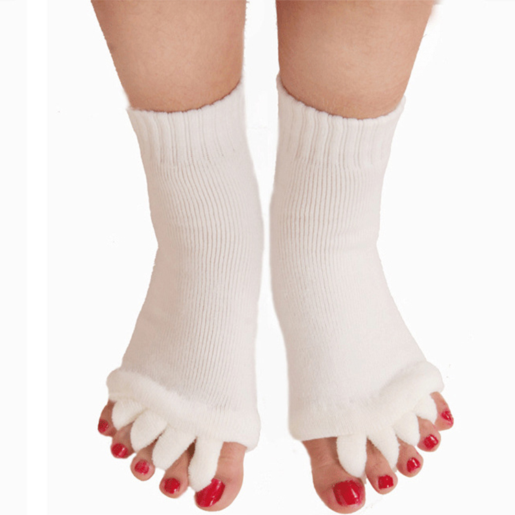 Sock-041A, оптовая продажа, 2018, Amazon, хит продаж, для взрослых, 5 пальцев, сепаратор, носки для йоги, плотные, для спортзала, спорта, упражнений
