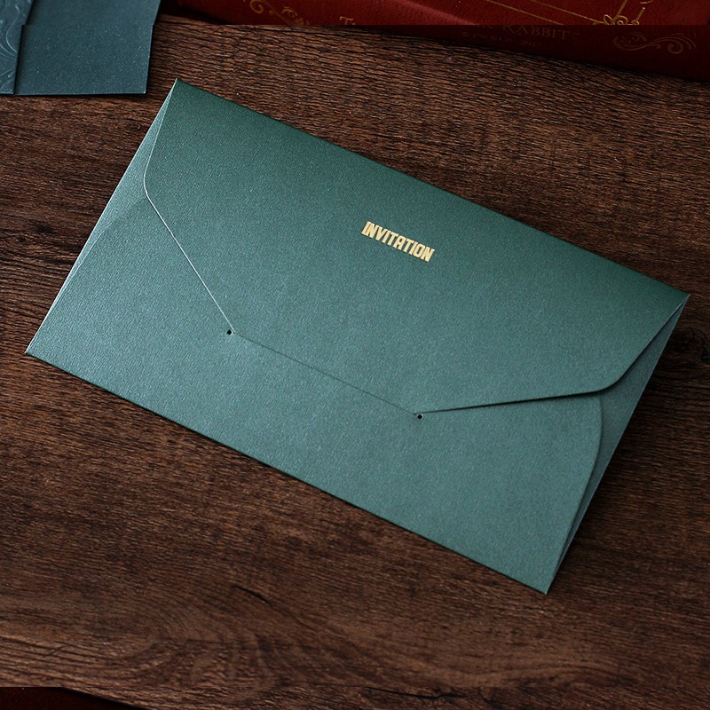 Custom luxury postcard envelope business invitation thank you cards envelope cards wedding invitation envelope cards