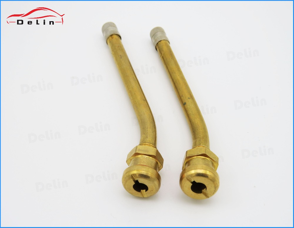 DeLin hot sell passenger bus tractor truck single bend type brass metal tire valve V3-20-12