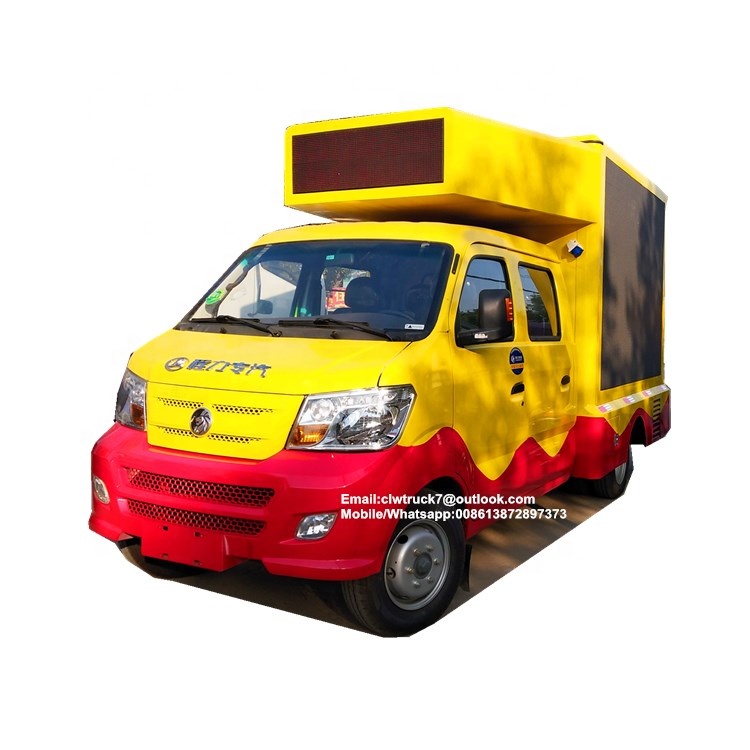 Sinotruk светодиодная рекламная тележка/грузовик с двойной кабиной