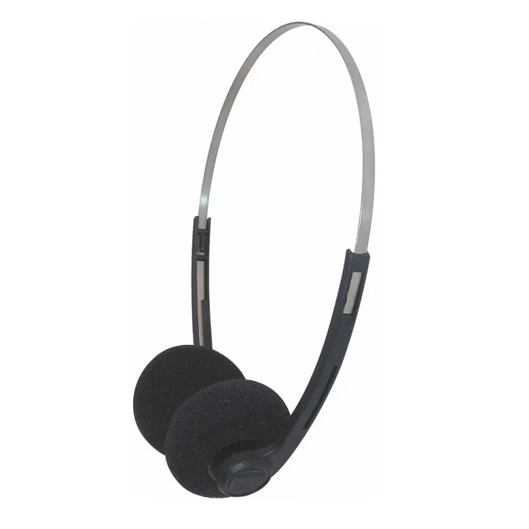 Hot-selling low cost disposable 30mm speaker wired on-ear headsets for aviation/conference/education use