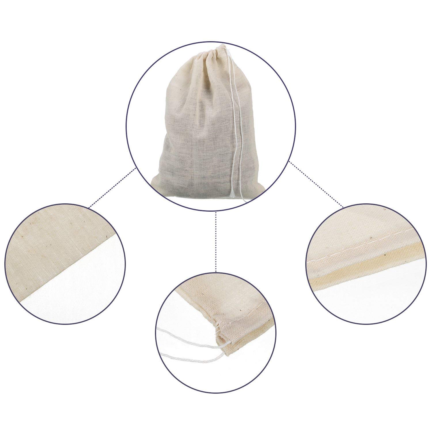 Винил Пользовательские печати небольшой хлопок drawstring сумки
