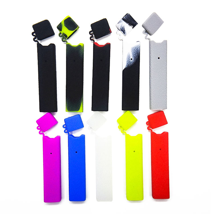 Colorful juu protective silicone case for jull ecig vape kit cover in stock