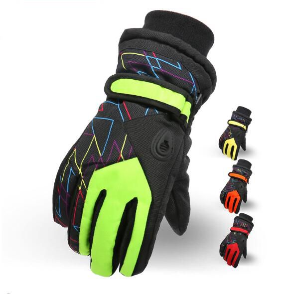 Out door winter warm sport snow ski waterproof gloves for men women kids