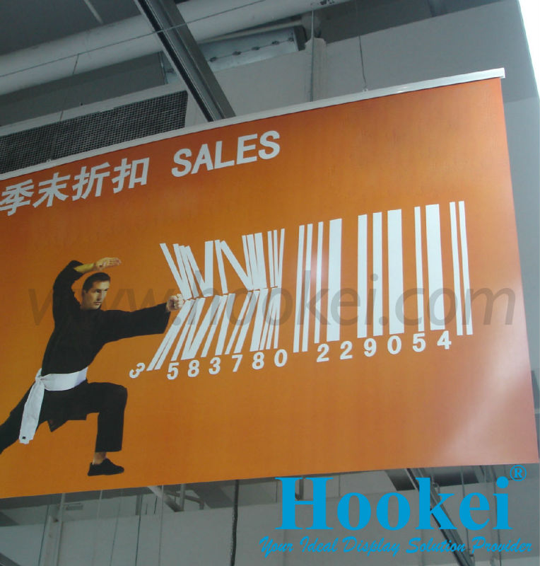 Plastic Ceiling Hanging Poster Profile