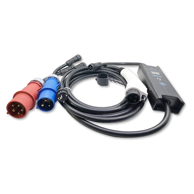 Zencar 32A Home EVSE Charger With Adapter to 16A 32A