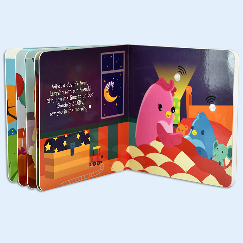 Звуковая книга или музыкальная доска со скрытыми кнопками для детей