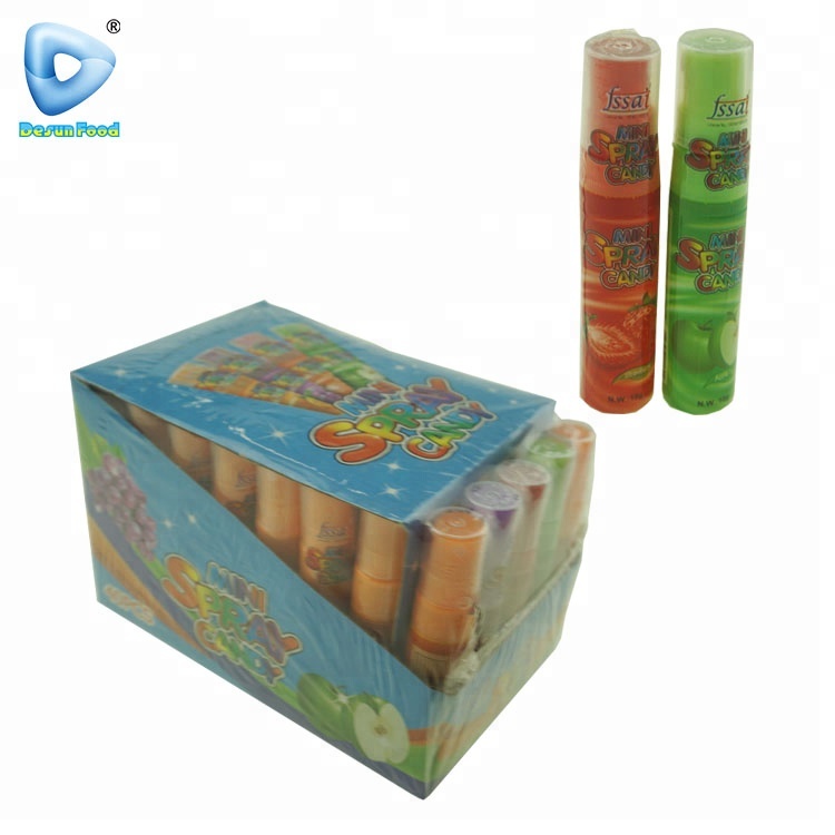 China halal mini fruit flavor sour spray liquid candy