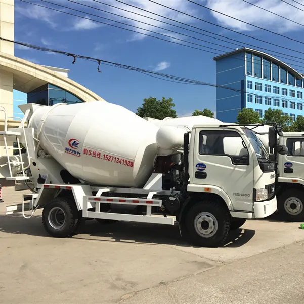 High quality YUEJIN 3m3 mini cement mixer truck, self loading concrete mixer truck on sale in Nigeria