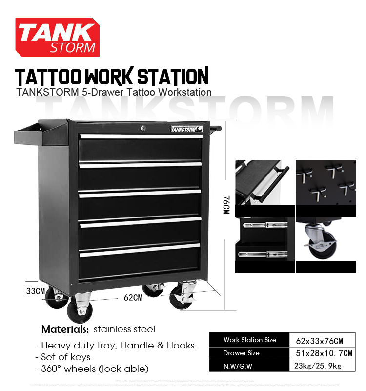 Tankstorm Tattoo Workstation тату студия рабочий кабинет