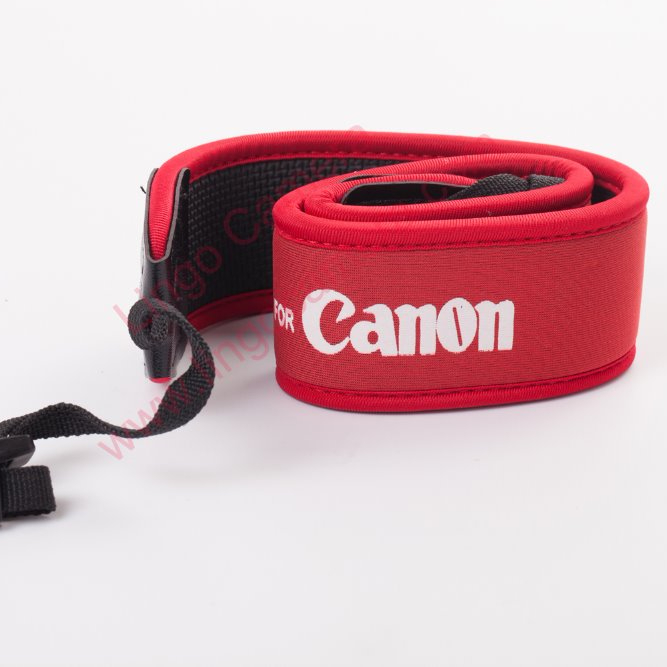Нескользящая эластичный неопрен шеи красный ремешок для Canon цифровых однообъективных зеркальных камер и однообъективных зеркальных камер