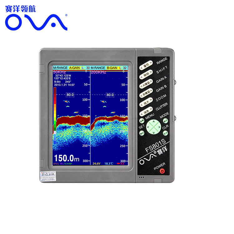 OWA FS801 синий Портативный Морской глубокий гидролокатор Gps рыболокатор
