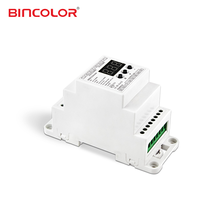 Декодер DMX 5CH светодио дный DIN рейку светодиодный контроллер CH BC-835-DIN
