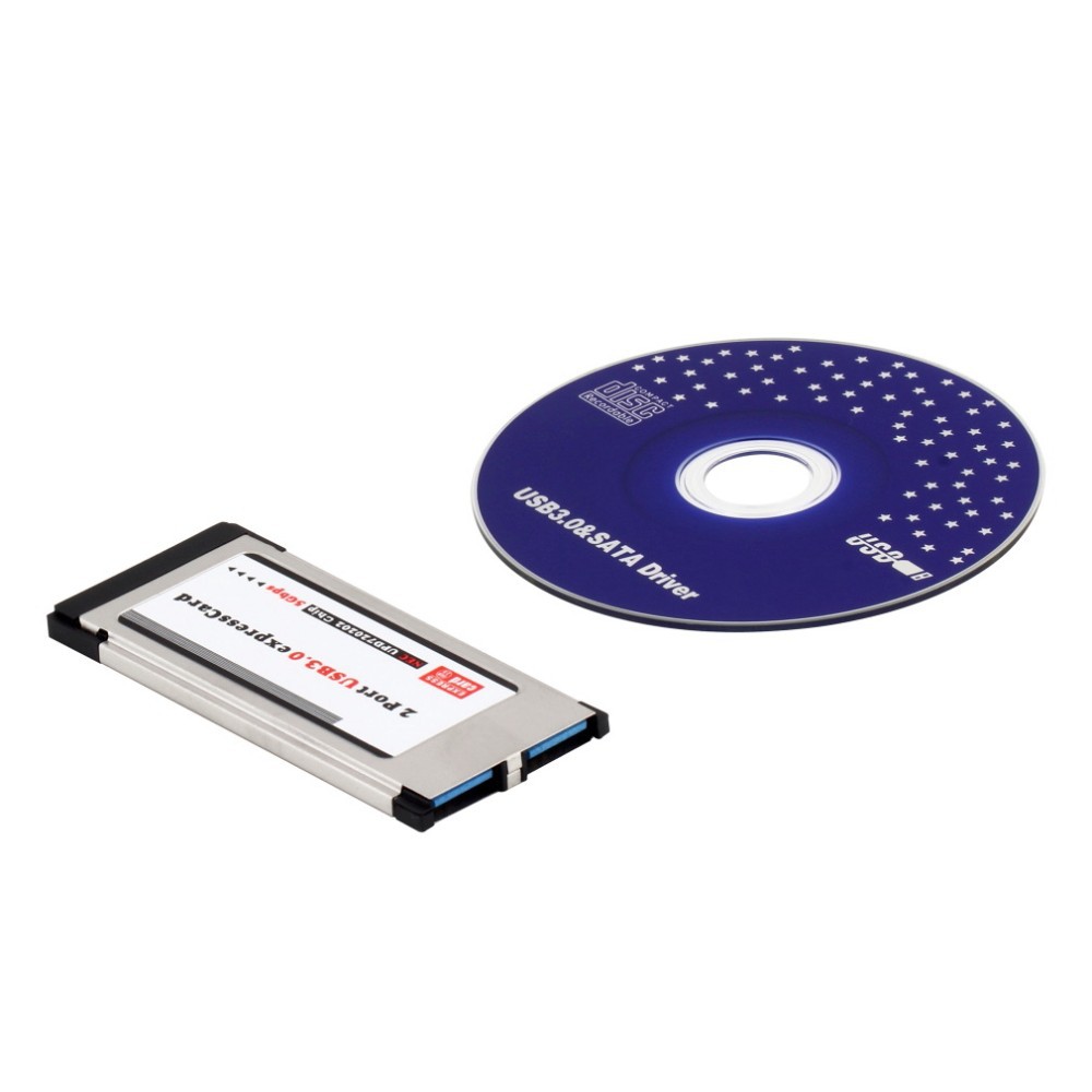 Сетевая карта Expresscard к USB 3,0 2 порта адаптер с разъемом SATA драйвер для 34 мм/54 мм Слот для ноутбука настольный компьютер