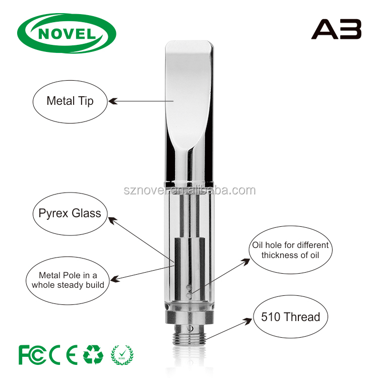 Eco-Friendly Reclaimed Material A3 510 Cbd Oil Refillable Cartridges