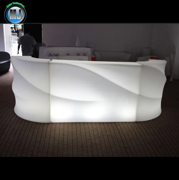 Alibaba China outdoor ip65 glowing 16 color wireless control flower coffee tables for nightclub