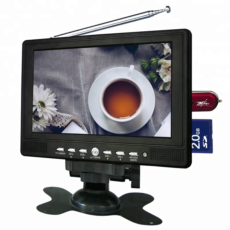 Маленький 7 ''TV мини игроки dvb-t/DVB-T2 портативный DVBT2 плеер