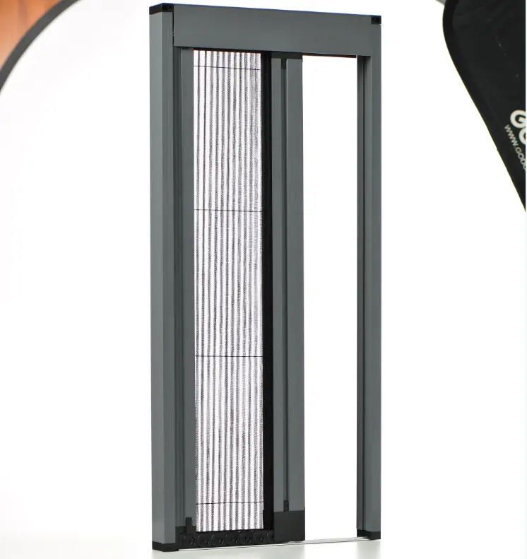 Competitive price trackless pleated screen door