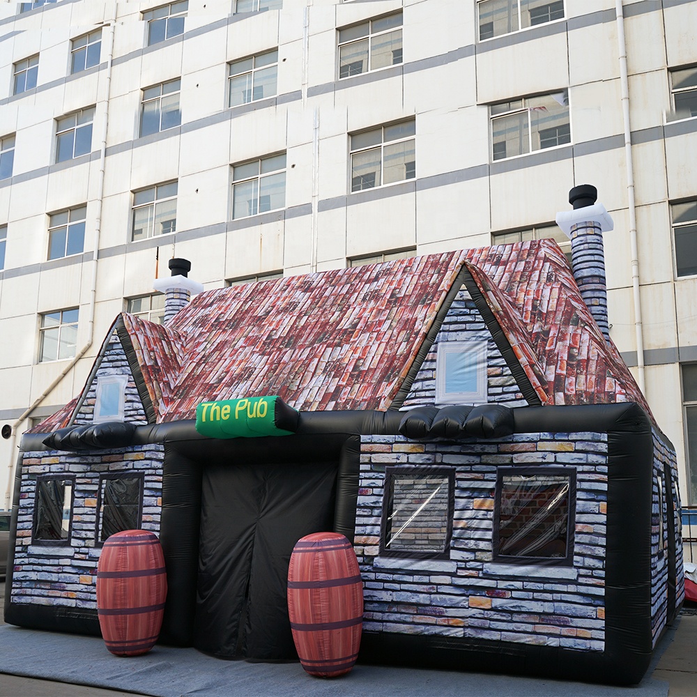 party club celebrating inflatable pub house blow up inflatable pub club house