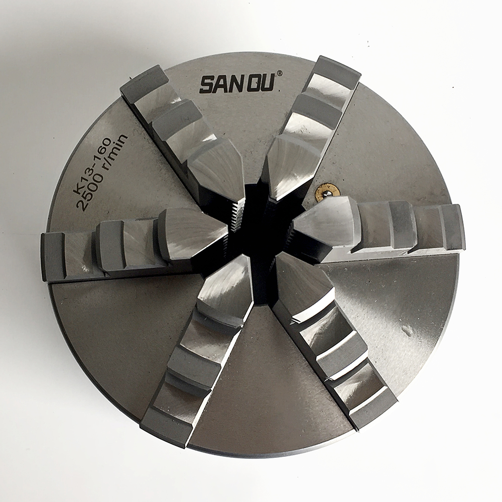 SANOU 6 Челюсти само-центрирующий патрон токарного станка с dia160mm челюсти с закаленной стальной патрон тела с чугунным железным
