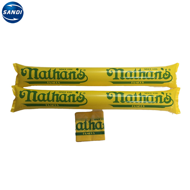 Promotional custom bang bang thunder plastic inflatable cheering stick