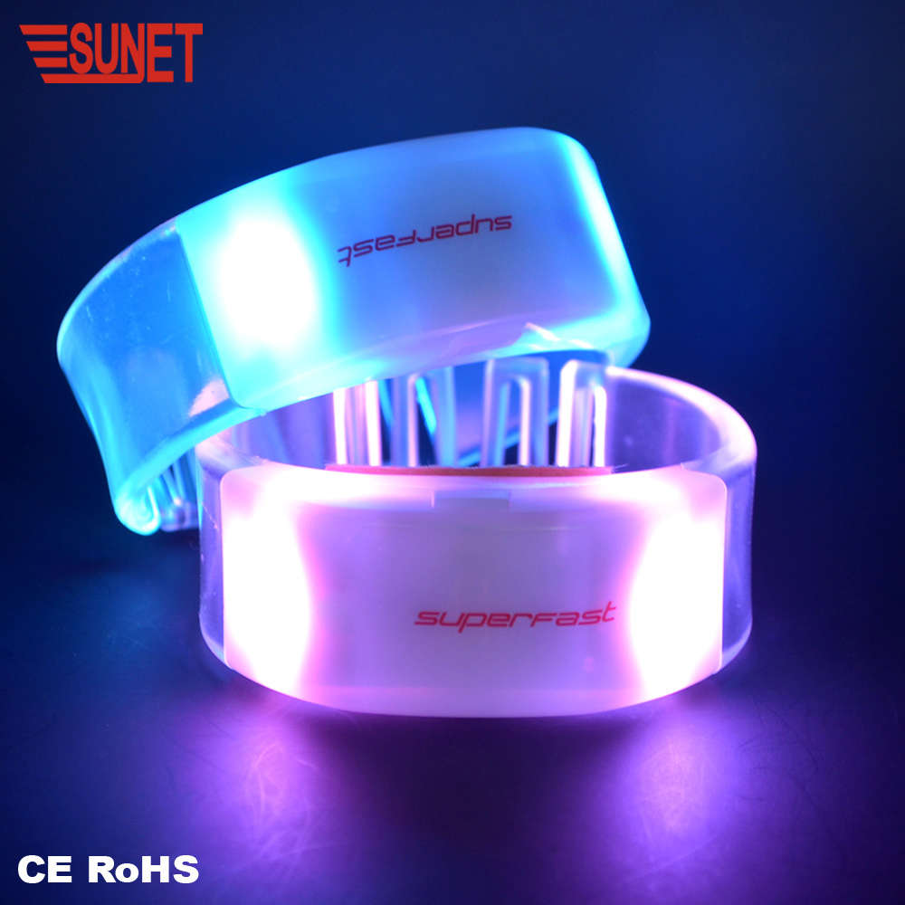 Новый продукт SUNJET B28, многофункциональный RGB Программируемый Силиконовый браслет с дистанционным управлением и мигающим светодиодом