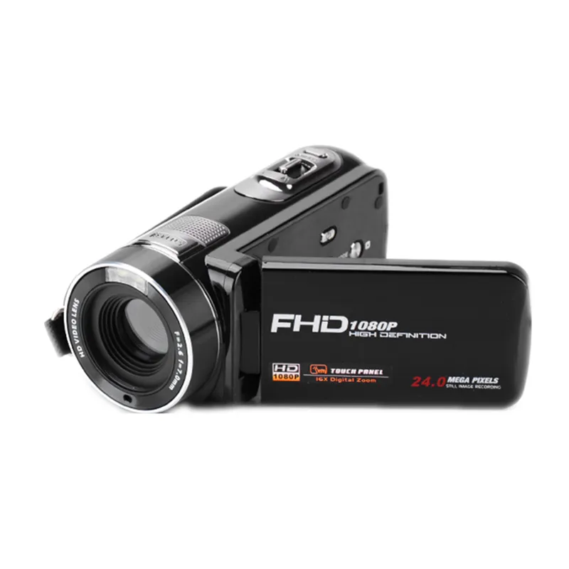 China Professional Portable Black 24MP 3.0 Inch 1080P Digital Video Camera Remote Controller Rotate Screen