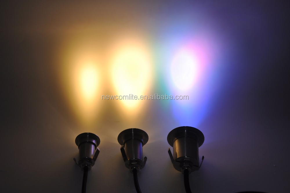 IP67 1 Вт RGB Водонепроницаемая круглая квадратная мини светодиодная уличная Встраиваемая подсветка/утопленная подсветка/ландшафтное освещение