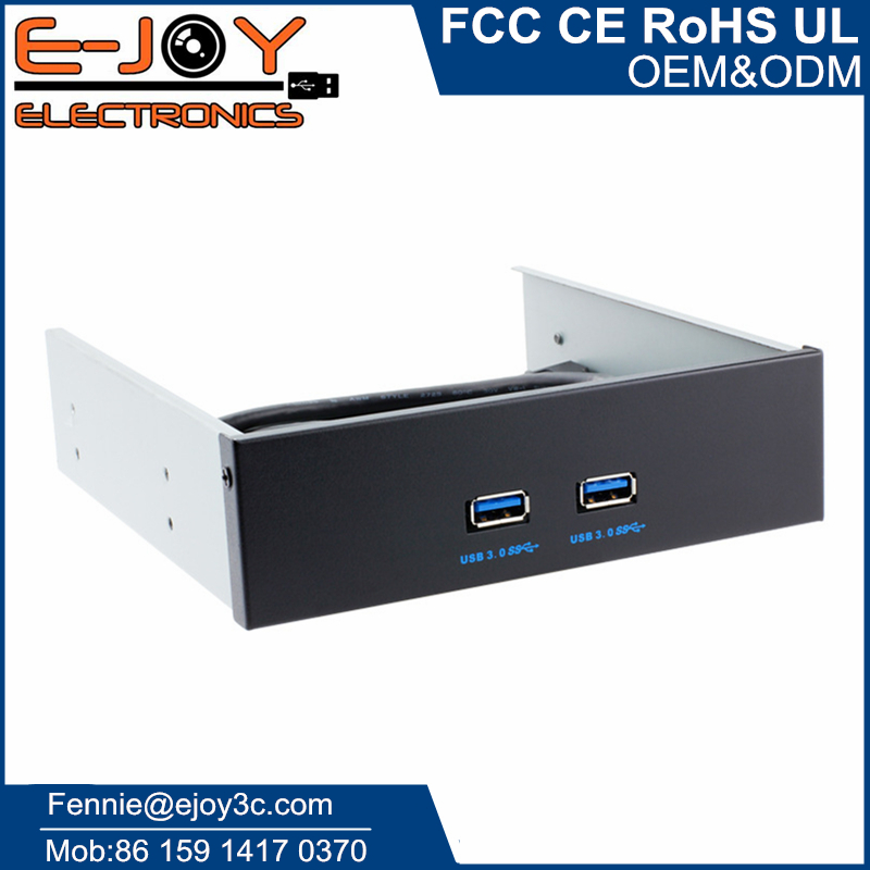 Горячая 2 USB 3,0 порта usb Передняя панель 5,25 для настольного компьютера