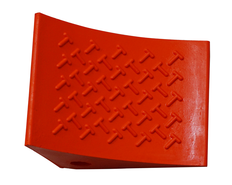 Orange Safety warning Wheel Chock Polyurethane for Trucks