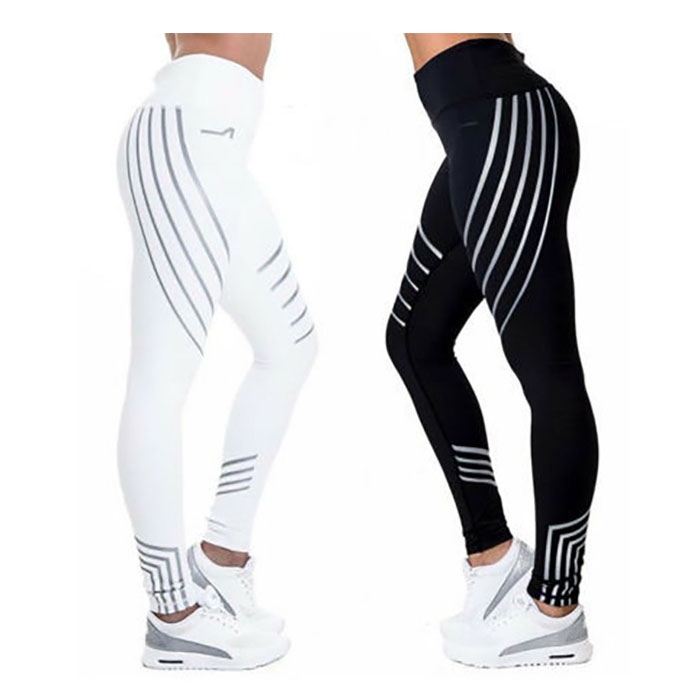 hot selling women fashion floral printed running fitness gym clothes ladies high waist yoga leggings female sport pants NCS684