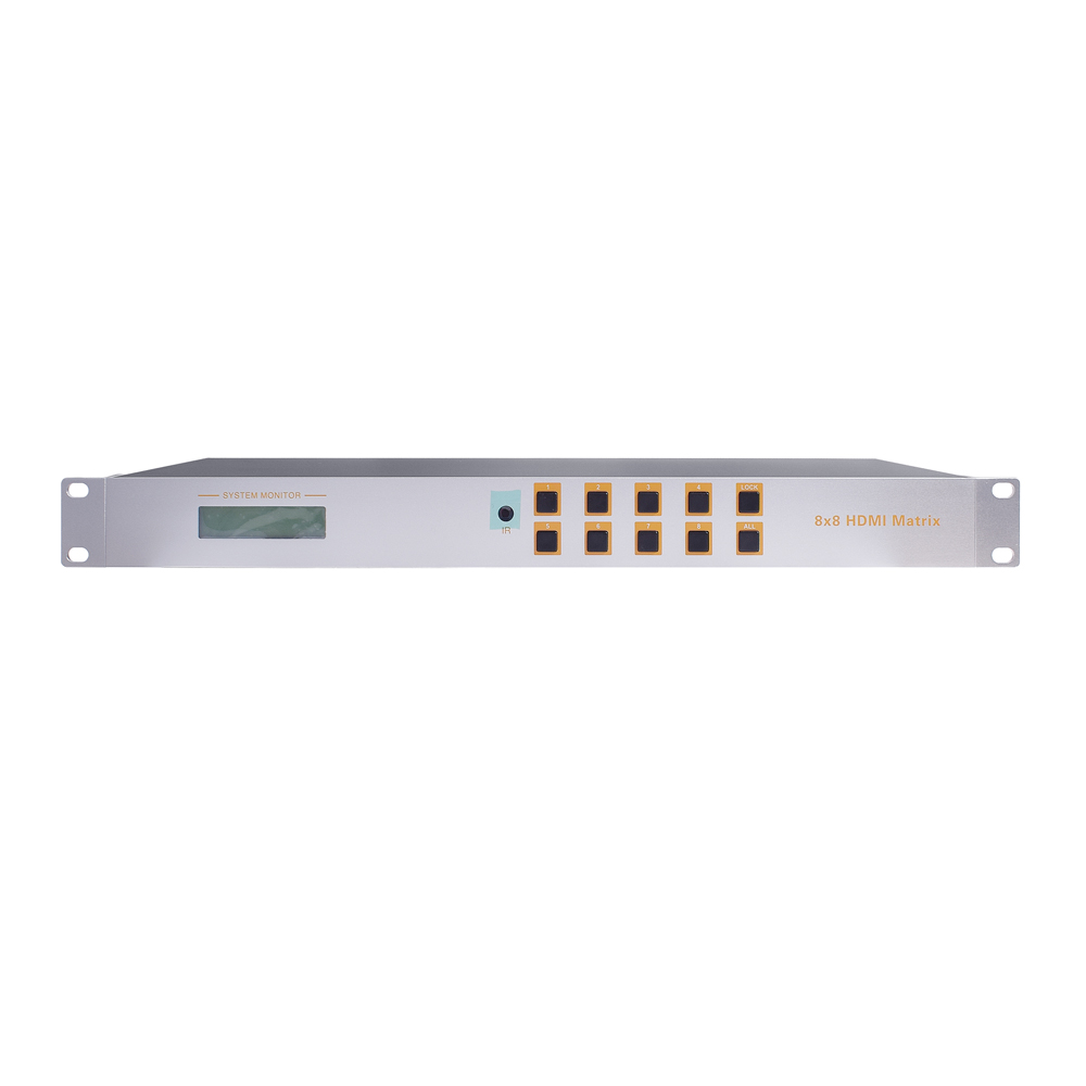 HDMi матричный 8X8 1080 P, 1 U дом, поддержка full HD, RS232/RJ45/IR control