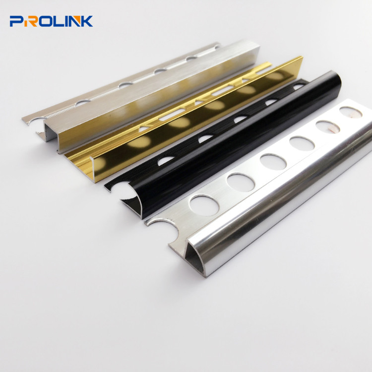custom length logo metal tile edging trim aluminum strip