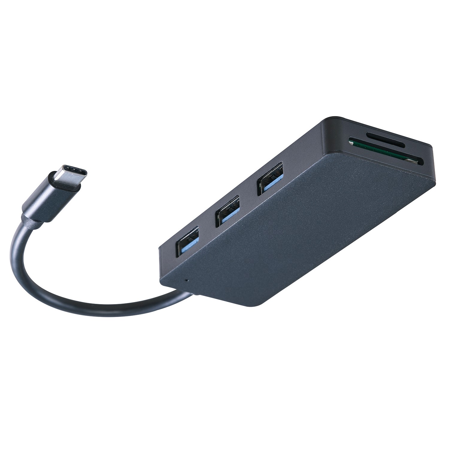 4 в 1 Серебряный алюминиевый тип C до 3 USB3.0 Тип C зарядный адаптер mulitport концентратор