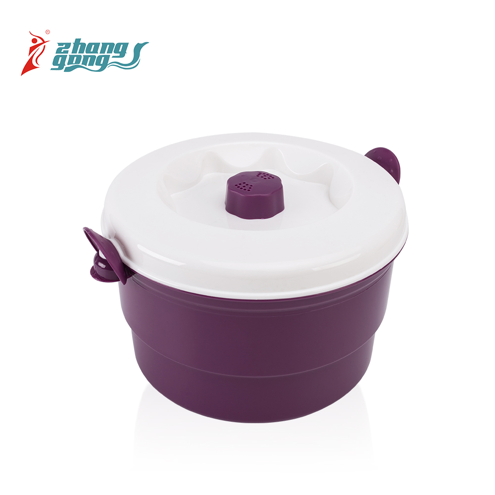 Cheap kitchen reusable plastic microwave pasta cooker