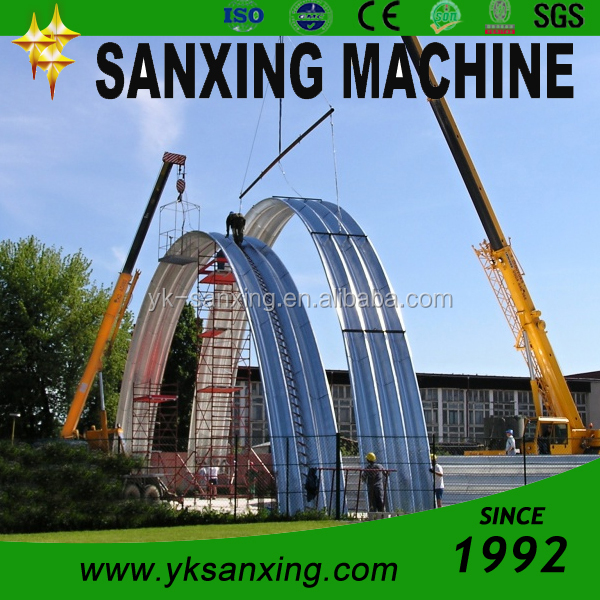 SX-240 914-610 Arch sheet roll forming machine or arch roof forming machine