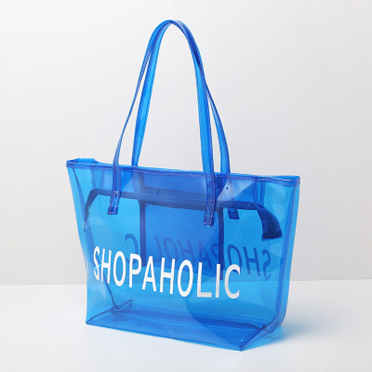 2020 пользовательская пляжная сумка через плечо bolsa de shopping, женская прозрачная сумка из ПВХ, женская сумка-тоут, модные сумки для покупок