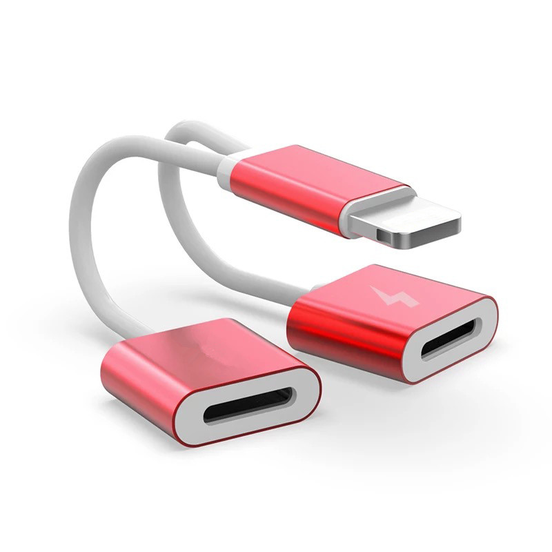 2019 2 в 1 зарядки аудио адаптер 3,5 мм разъем для наушников Splitter USB зарядное устройство кабель для наушников для IOS10.3