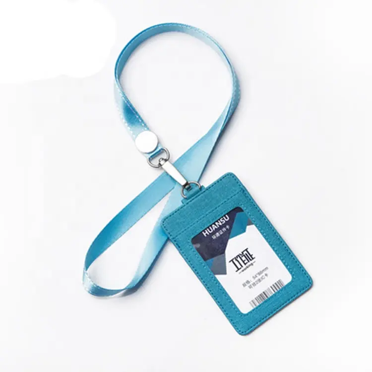 lanyard badge holder id card with credit card holder