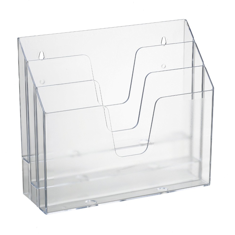 Настенный Прозрачный акриловый держатель для документов, lucite настольные разделители файлов, сортировщик букв