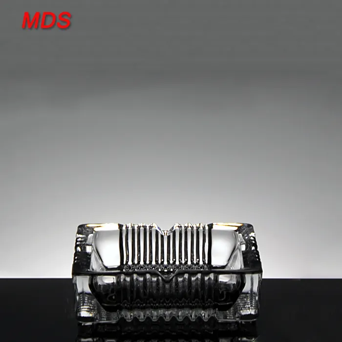 Modern Clear Glass Square Ashtray For Sale